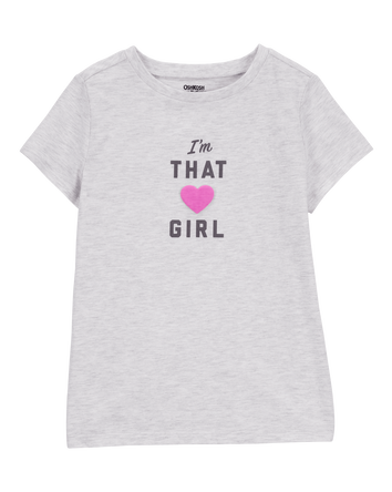 Kid I'm That Girl Short-Sleeve Graphic Tee - Grey, 