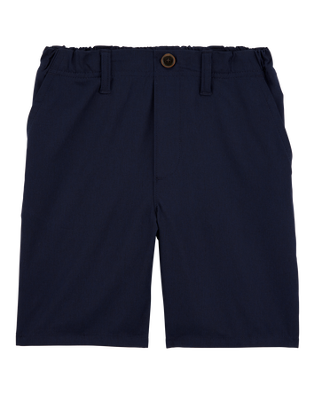 Boys Active Pull-On Uniform Shorts - Navy, 