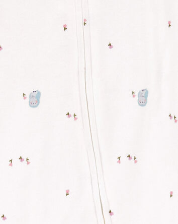 Baby Owl 2-Way Zip Cotton Sleep & Play Pajamas, 