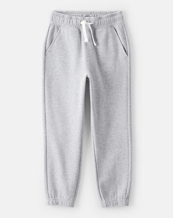 Boys Cotton Joggers - Grey, 