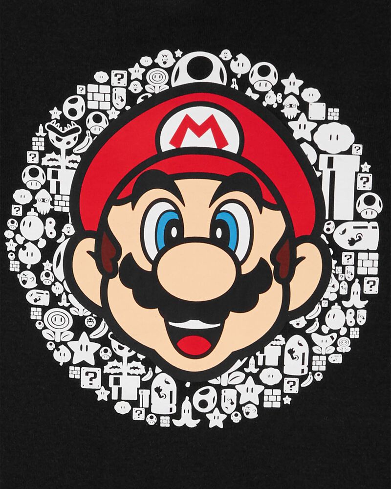 Kid Super Mario™ 100% Snug Fit Cotton Pajamas, image 2 of 3 slides