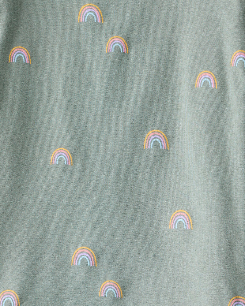 Kid Organic Cotton Pajamas in Magical Rainbow Print, image 3 of 5 slides