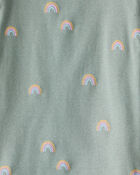 Kid Organic Cotton Pajamas in Magical Rainbow Print, image 3 of 5 slides
