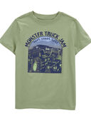 Green - Kid Monster Truck Jam Graphic Tee