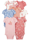 Pink - Baby 7-Pack Short-Sleeve Bodysuits