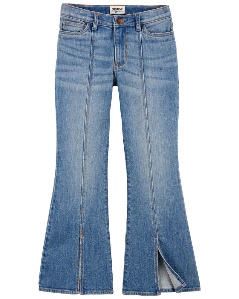 Kid High-Rise Split Hem Iconic Denim Jeans, image 2 of 6 slides