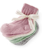 Baby 4-Pack No Slip Socks, image 2 of 3 slides
