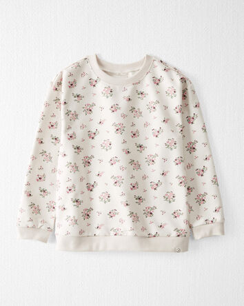Kid Organic Cotton Pullover in Wildberry Bouquet, 