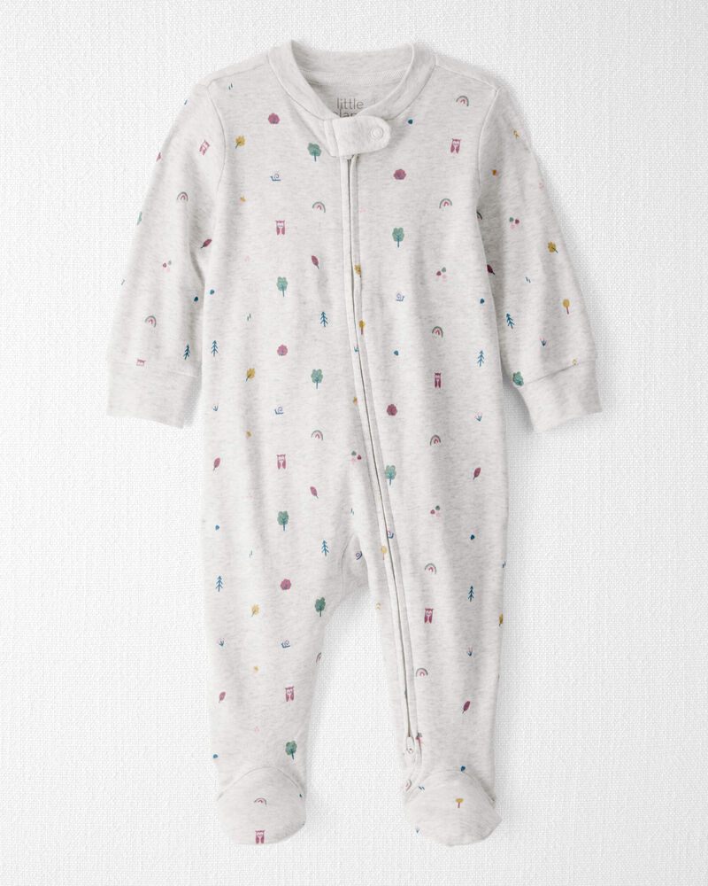Baby Organic Cotton Sleep & Play Pajamas in Icon Town Print, image 1 of 5 slides