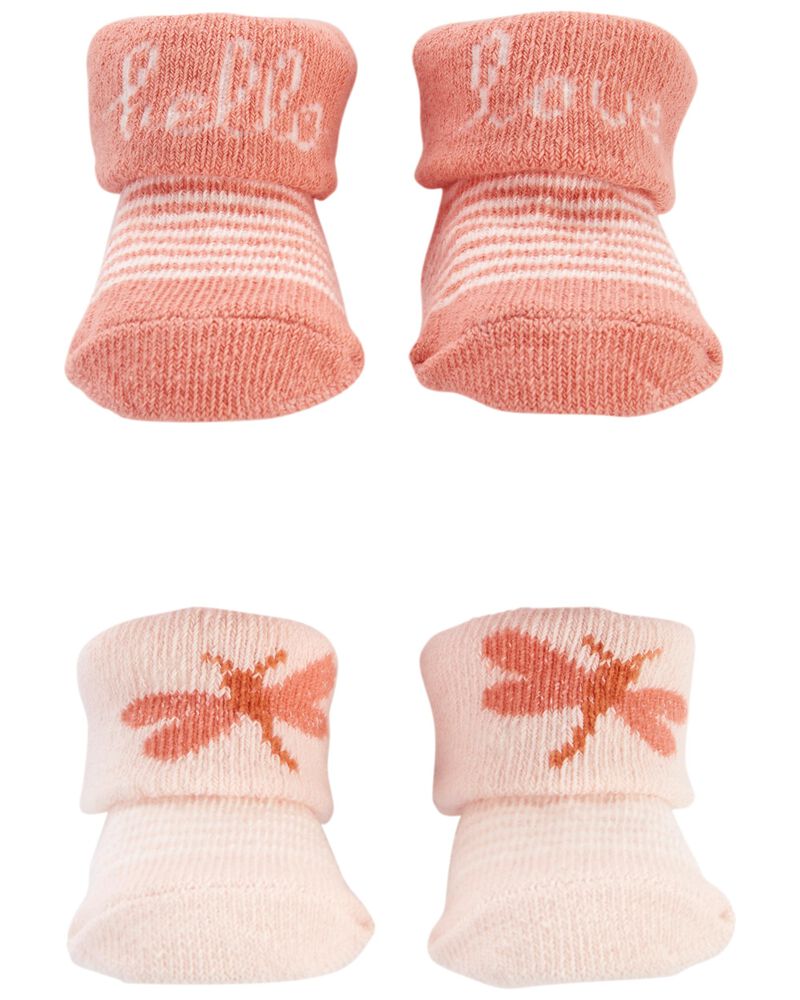 Baby 2-Pack Booties, image 1 of 2 slides