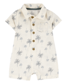 Baby Palm Tree Cotton Romper, image 1 of 3 slides