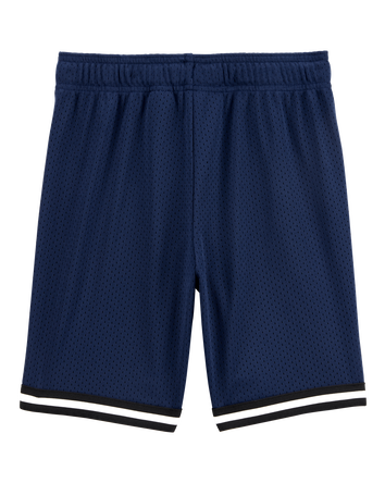Boys Fan-Favorite Basketball Mesh Short - Navy, 
