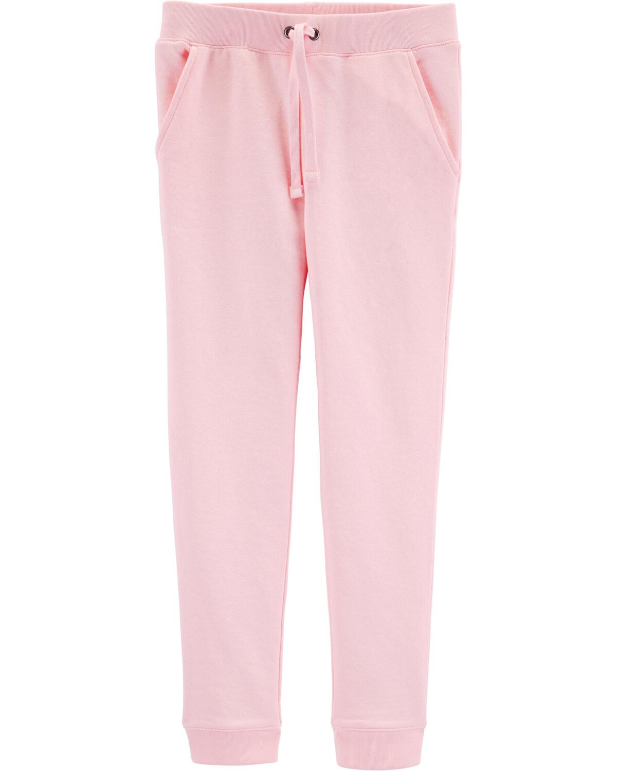 Pink Kid Pull-On French Terry Joggers | carters.com