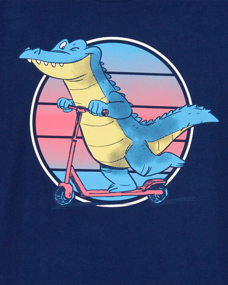 Toddler Alligator Skater Graphic Tee, image 2 of 3 slides