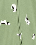 Baby Dog 2-Way Zip Cotton Sleep & Play Pajamas, image 2 of 5 slides
