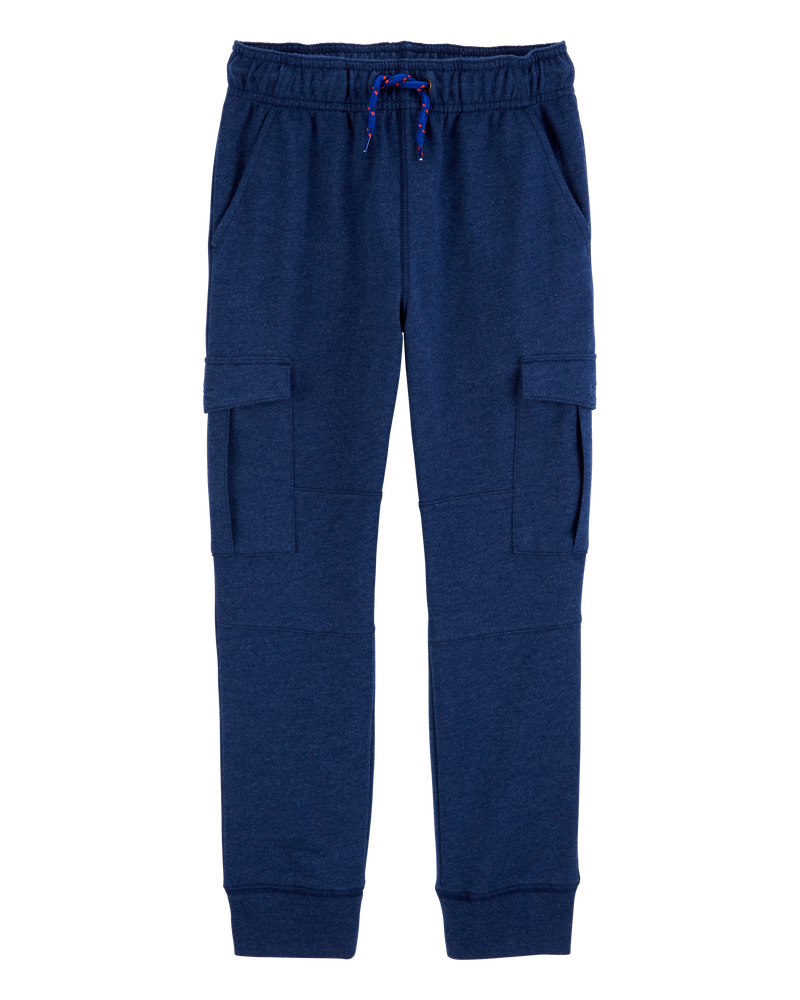 Kid Pull-On Knit Cargo Pants, image 1 of 5 slides
