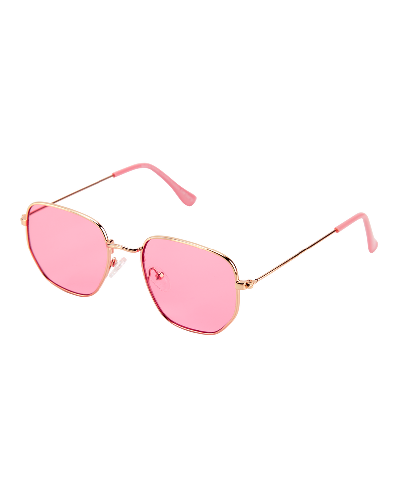 Kid Geometric Aviator Sunglasses - Pink, image 1 of 1 slides