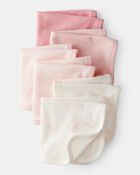 Baby Girl 6-Pack Washcloths - Pink, image 1 of 2 slides