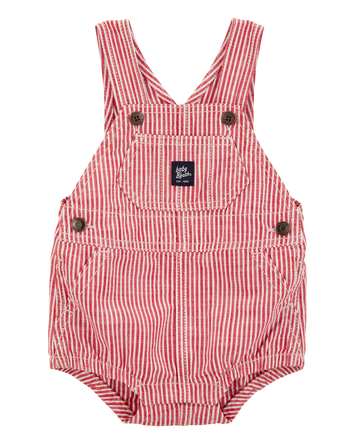 Baby Iconic Hickory Bubble Romper - Red, 