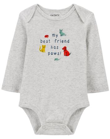 Baby My Best Friend Has Paws Original Bodysuit, 