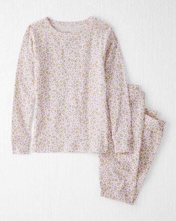 Kid Organic Cotton Pajamas in Botanic Muse Print, 