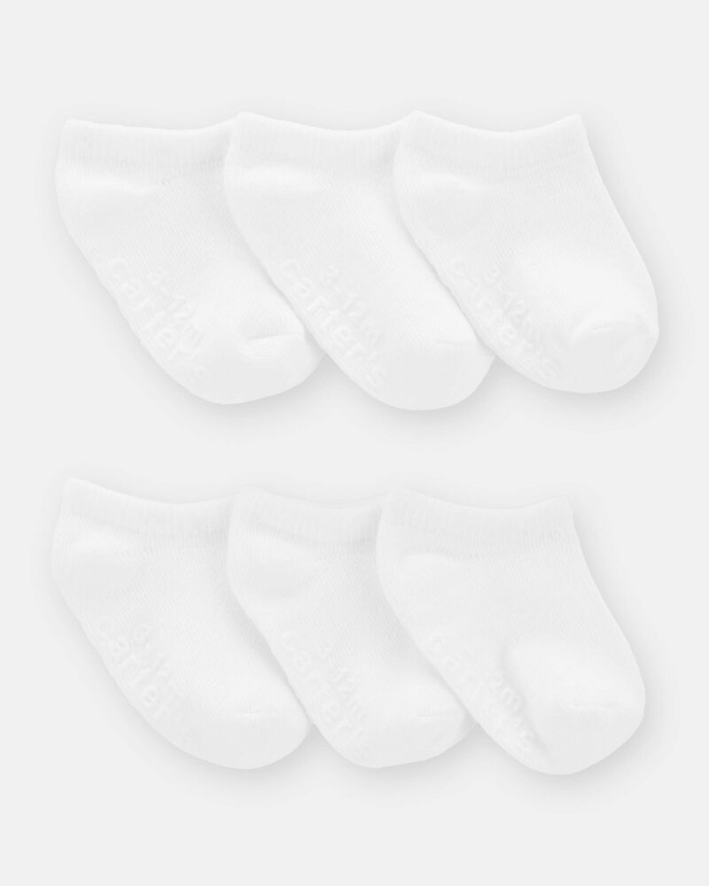 Baby 6-Pack No-Show Socks, image 2 of 3 slides