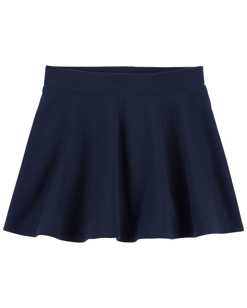 Toddler Ponte Knit Uniform Skirt, image 1 of 3 slides