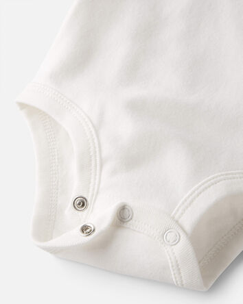 Baby 3-Pack Organic Cotton Rib Bodysuits, 