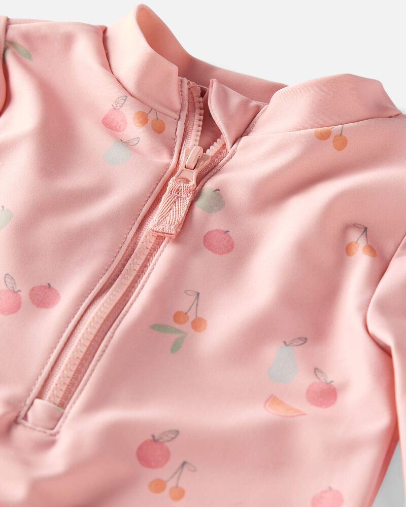 Baby Girl Recycled Ruffle Swimsuit, image 3 of 4 slides