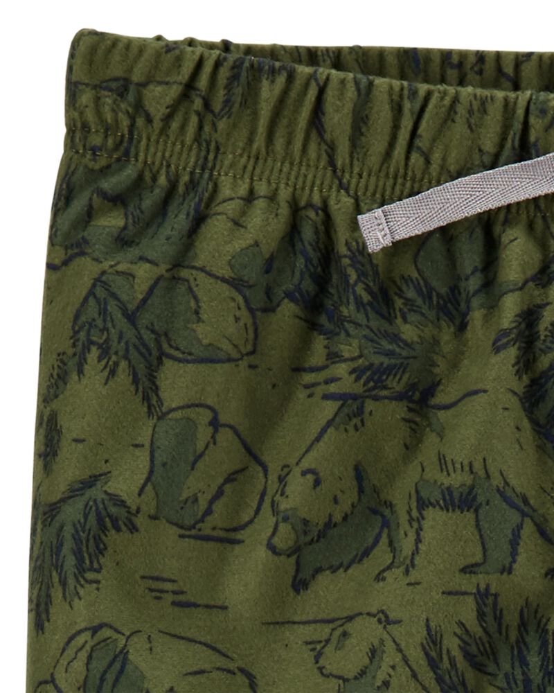 Kid Bear Pull-On Loose Fit Pajama Pants, image 2 of 3 slides