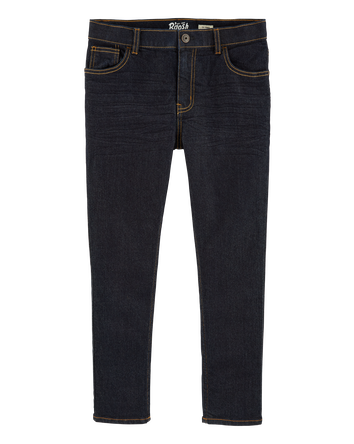 Kid Dark Wash Husky-Fit Skinny-Leg Jeans, 