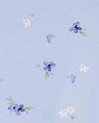 Toddler Floral Short-Sleeve Tee - Blue, image 2 of 3 slides