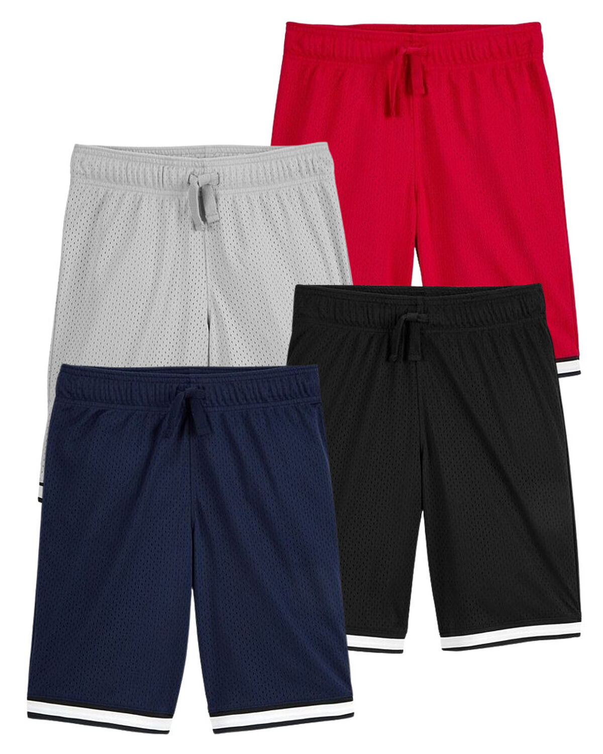 Multi Kid 4-Pack Sporty Mesh Fan Favorite Shorts Set | carters.com
