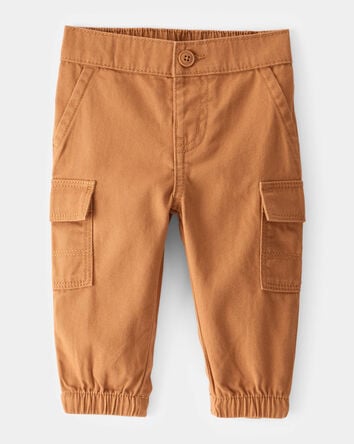 Baby Utility Twill Cargo Pants - Brown, 