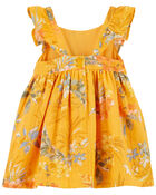Baby Floral Print Seersucker Babydoll Dress, image 2 of 5 slides