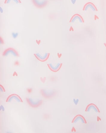 Rainbow Translucent Rain Jacket - Pink, 