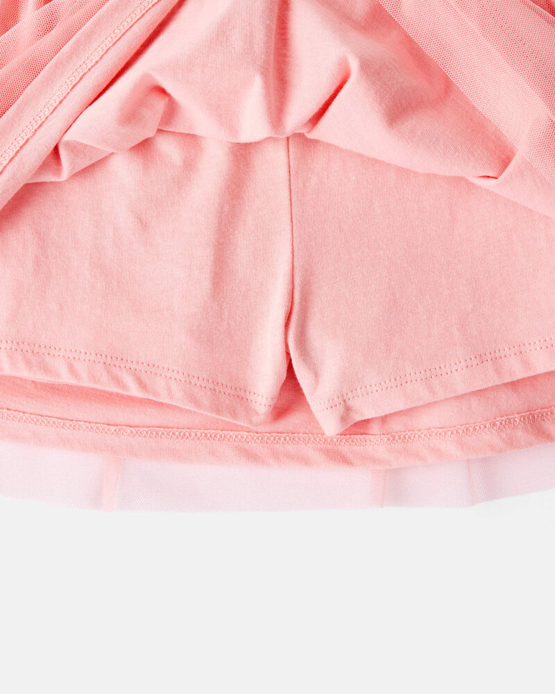 Toddler Girl Bow Long-Sleeve Top & Tulle Skirt Set - Pink, image 3 of 6 slides