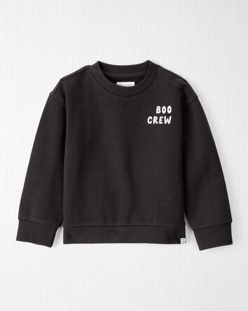 Toddler Organic Cotton Boo Crew Pullover, 