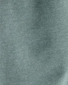 Baby Boy Solid Fleece Cotton Jogger - Green, image 3 of 4 slides
