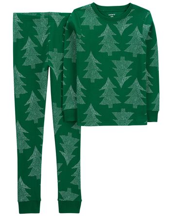 Kid 2-Piece Christmas 100% Snug Fit Cotton Pajamas, 