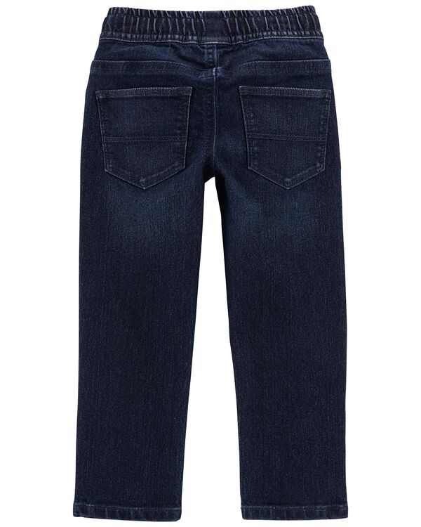 Dark Wash Toddler PullOn Jeans