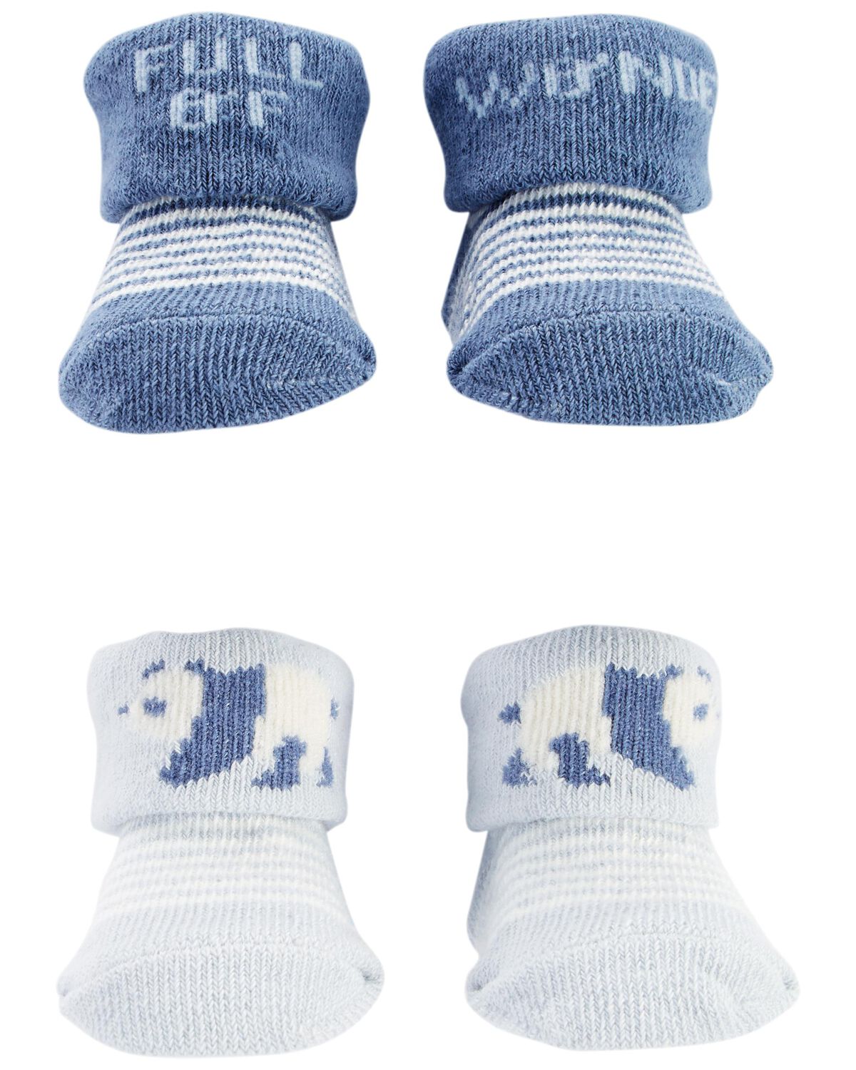 Blue Baby 2Pack Baby Booties