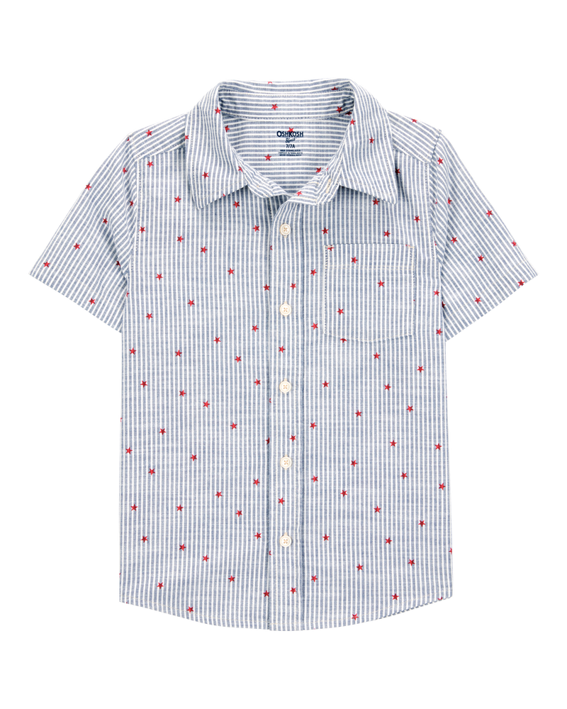 Kid Stars and Stripes Button-Down Shirt, image 1 of 3 slides
