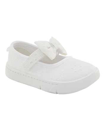 Baby  Every Step® First Walker Eyelet Mary Jane Sneakers - White, 