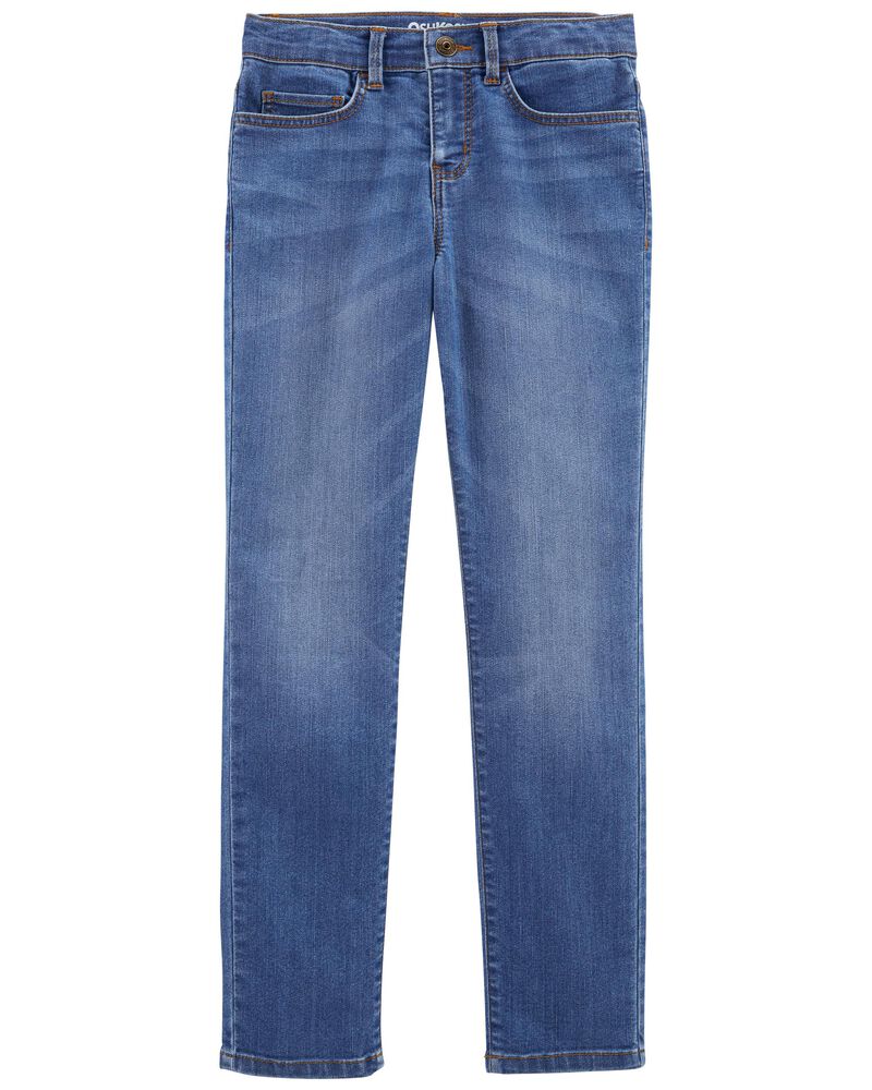 Kid Medium Blue Wash Slim-Fit Skinny-Leg Jeans, image 1 of 2 slides