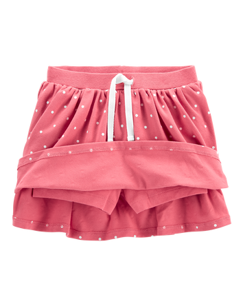 Toddler Polka Dot Jersey Skort, 