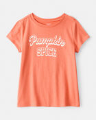 Pumpkin Spice Short-Sleeve Graphic Tee - Orange, image 1 of 3 slides