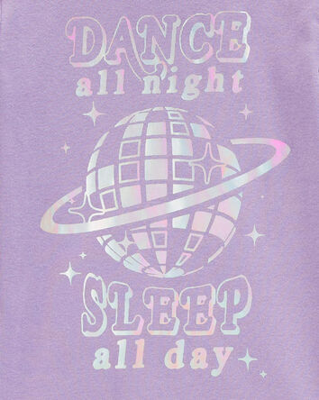 Kid 4-Piece Dance All Night 100% Snug Fit Cotton Pajamas, 