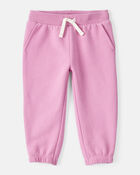 Baby Girl Cotton Joggers - Pink, image 1 of 4 slides