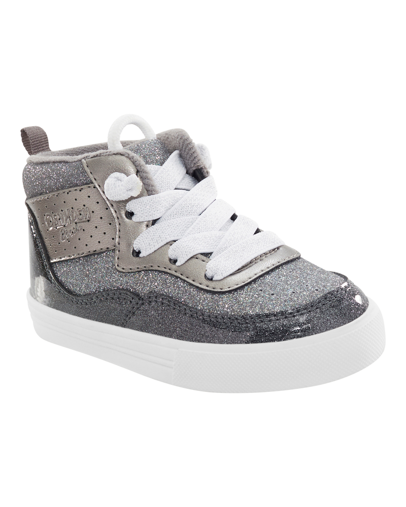 Toddler Glitter High-Top Sneakers, image 1 of 7 slides